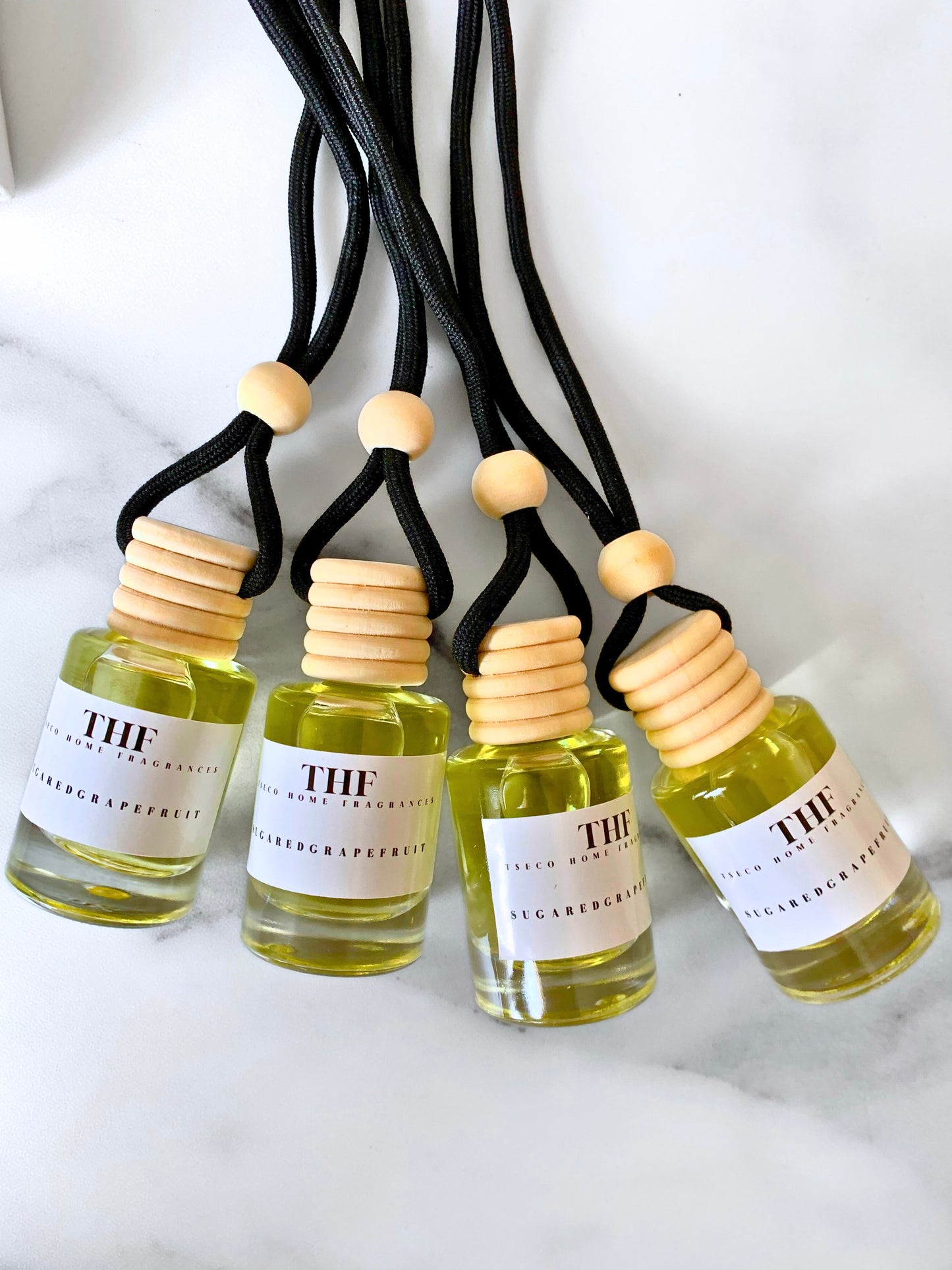 Sugared Grapefruit Car Diffuser (Set of 4)